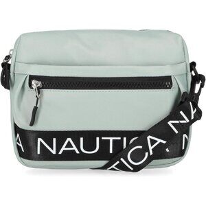 Women's Grey Nylon Bean Crossbody Belt Bag Adjustable Shoulder Strap Zipper